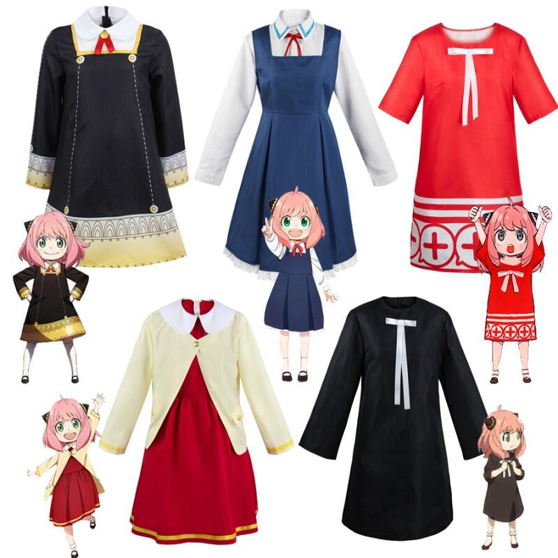 Anya Forger Cosplay Costume Dress Outfits Halloween Carnival Suit