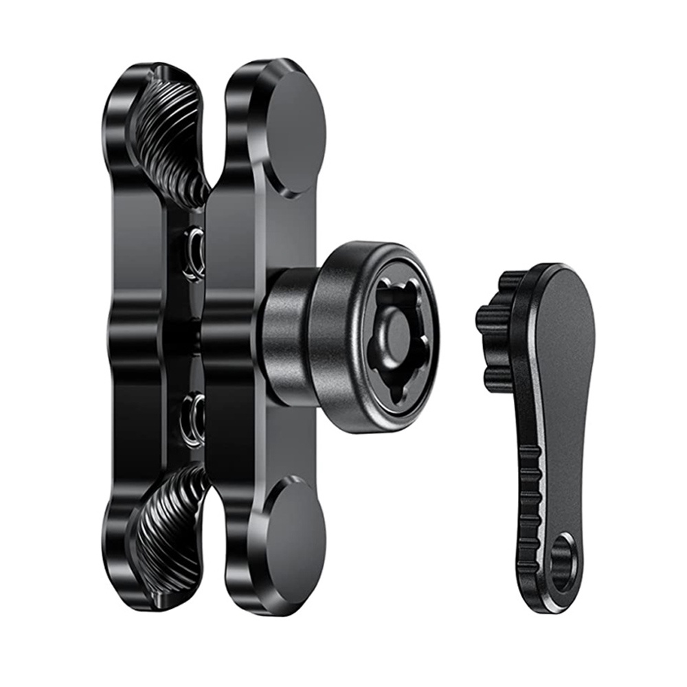 High Power Hardwire Short Double Socket Arm and Fork Stem Mount for iPhone 13 (sku 58656)