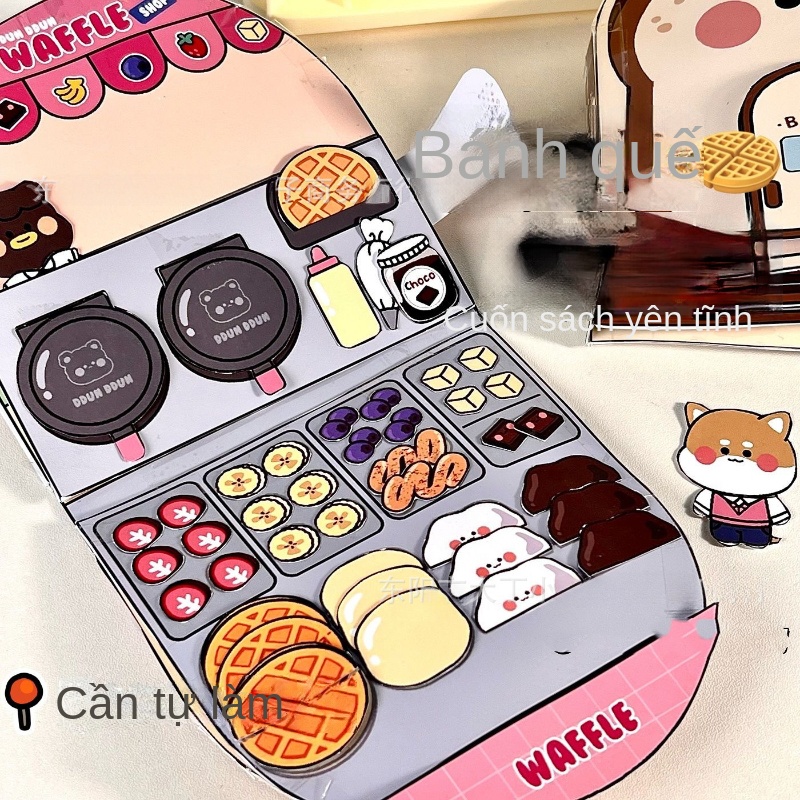 Waffle Dress Up Doll quiet book sanrio kuromi toys sanrio quiet book ...