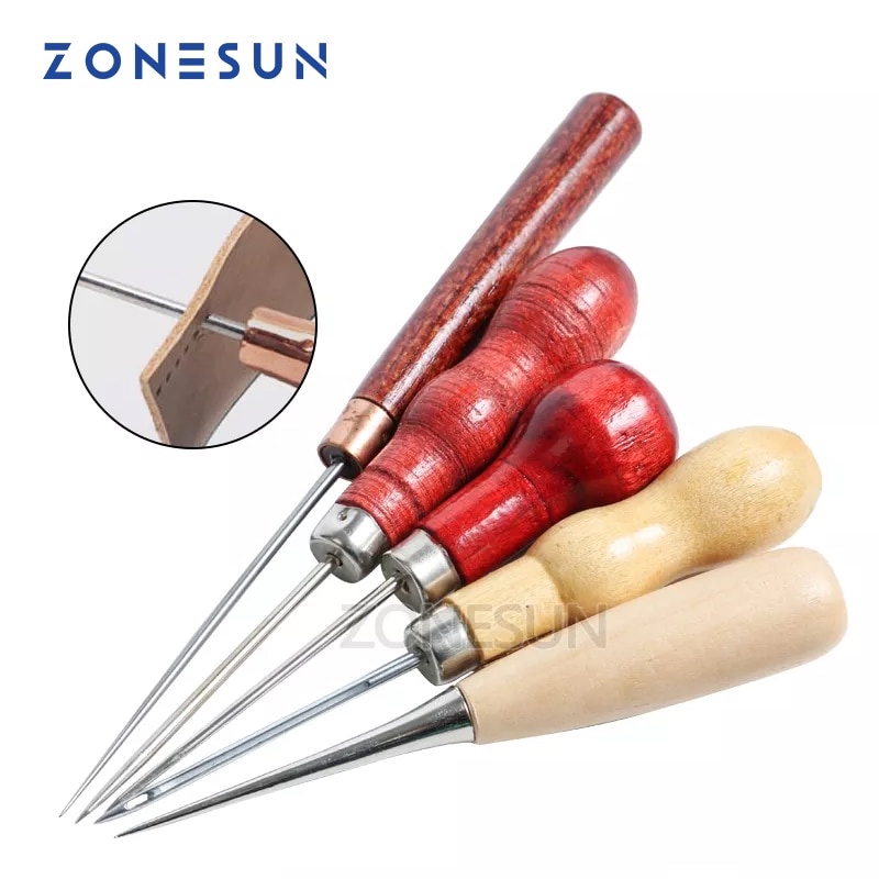 ZONESUN Leather Sewing Awl Drillable Awl Pin Punching Hole Maker