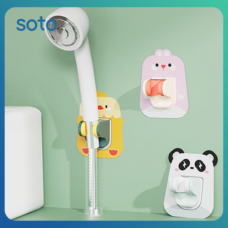 Cartoon Shower Bracket Holder Rabbit Panda Adjustable Stand Universal