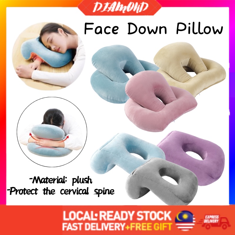 Diamond Office Nap Sleeping Neck Soft Pillows Bolster Bantal Office