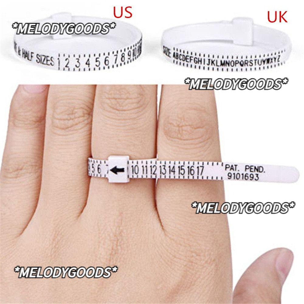 Black Plastic Ring Sizer Measure Sizes 1-17 Finger Gauge Genuine Tester  Wedding Ring Band With