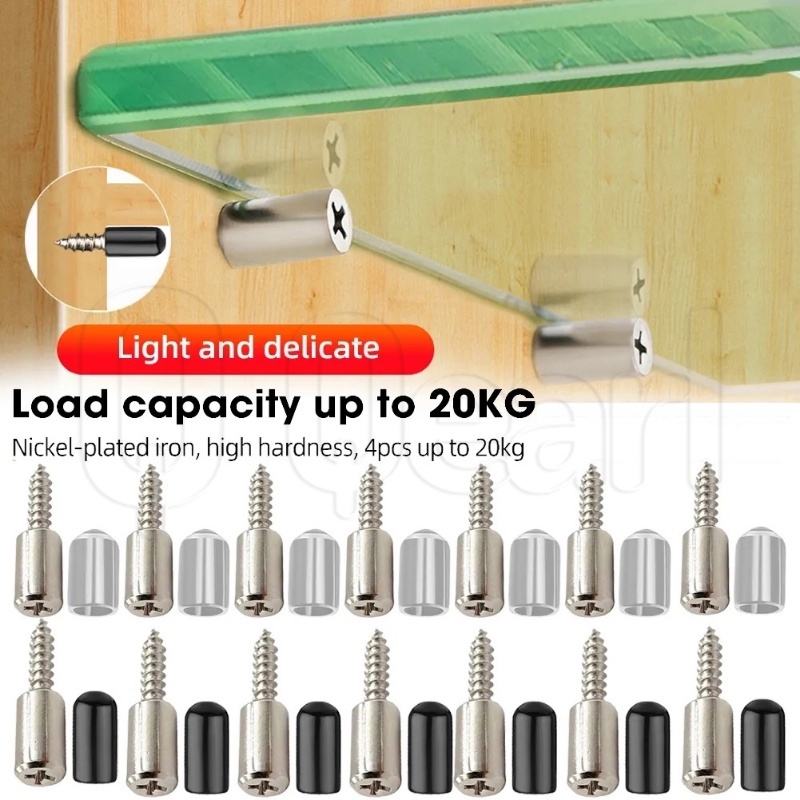 10Pcs Cross Selftapping Screw with Rubber Sleeve / DIY Wardrobe Glass