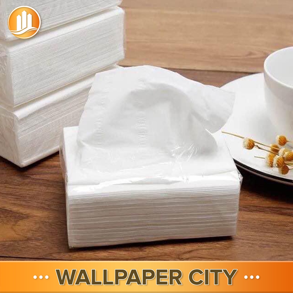 WPC Affordable Pure White Soft Facial Tissue Table Napkin 1pc | Shopee ...