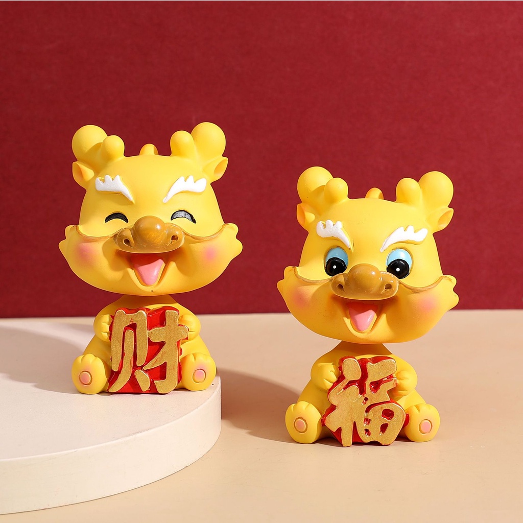 Cute Year of the Dragon Fortune Dragon Ornaments Desktop Decoration ...