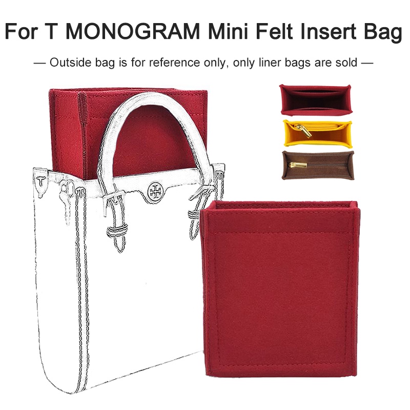 Purse Organizer Insert For T MONOGRAM Mini Tote Bag Felt Bag Liner ...