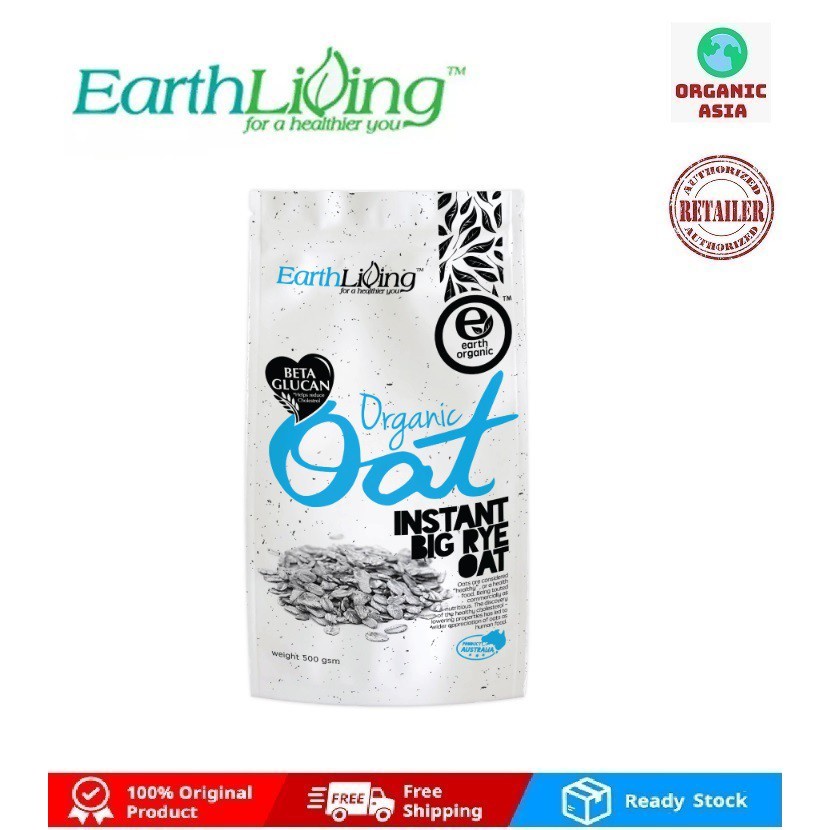 Earth Living Organic Instant Big Rye Oat 500g Shopee Malaysia