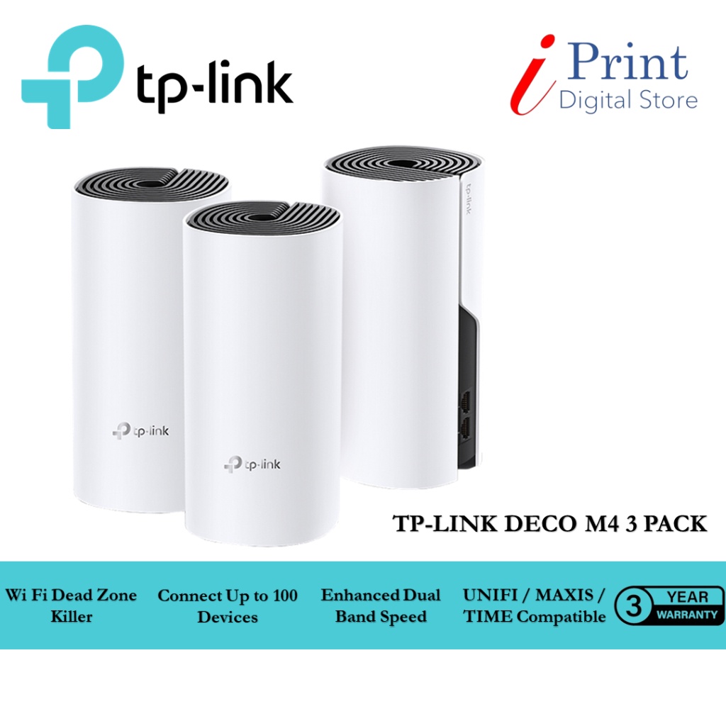 TPLink Deco M4 AC1200 Gigabit Mesh WiFi Router System Support unifi