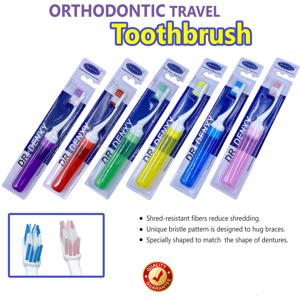 ORTHODONTIC TRAVEL TOOTHBRUSH 🟢 Shopee Malaysia