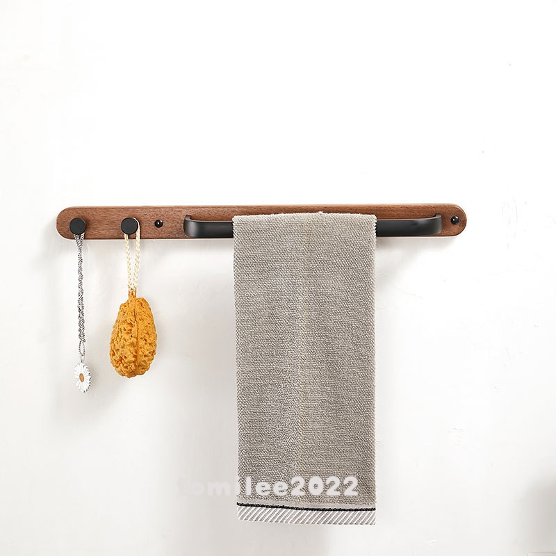 Towel Rack Perforated-Free Toilet Hanger Light Luxury Style Double-Bar ...