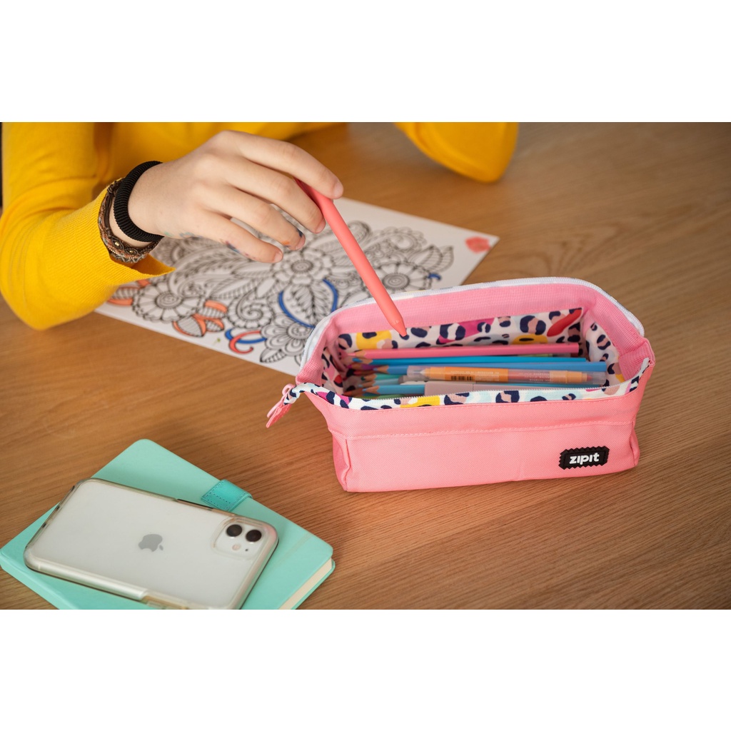 ZIPIT Lenny Pencil Case Blush | Shopee Malaysia