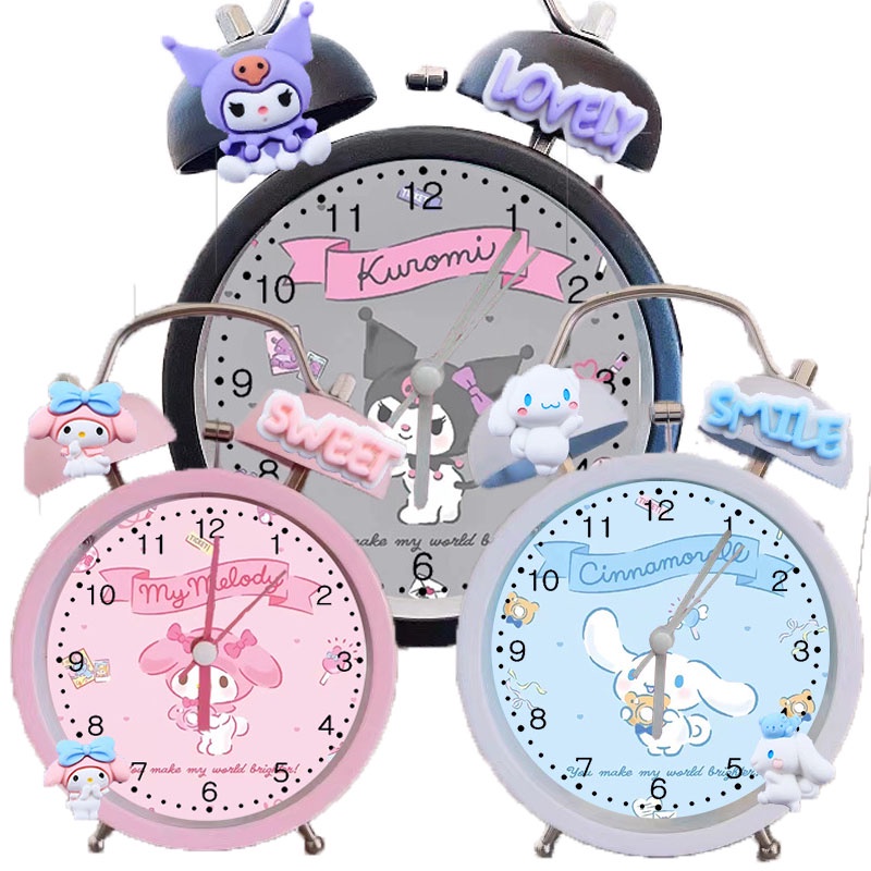 Kuromi Cinnamoroll Alarm Clock Watch Timer New Kawaii Cartoon My Melody