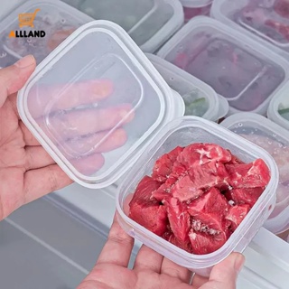 2pcs Refrigerator Storage Box, Food Grade Plastic Freezer Organizer Bin  With Divider And Seal Lid, For Meat, Vegetables, Ice Cream Storage