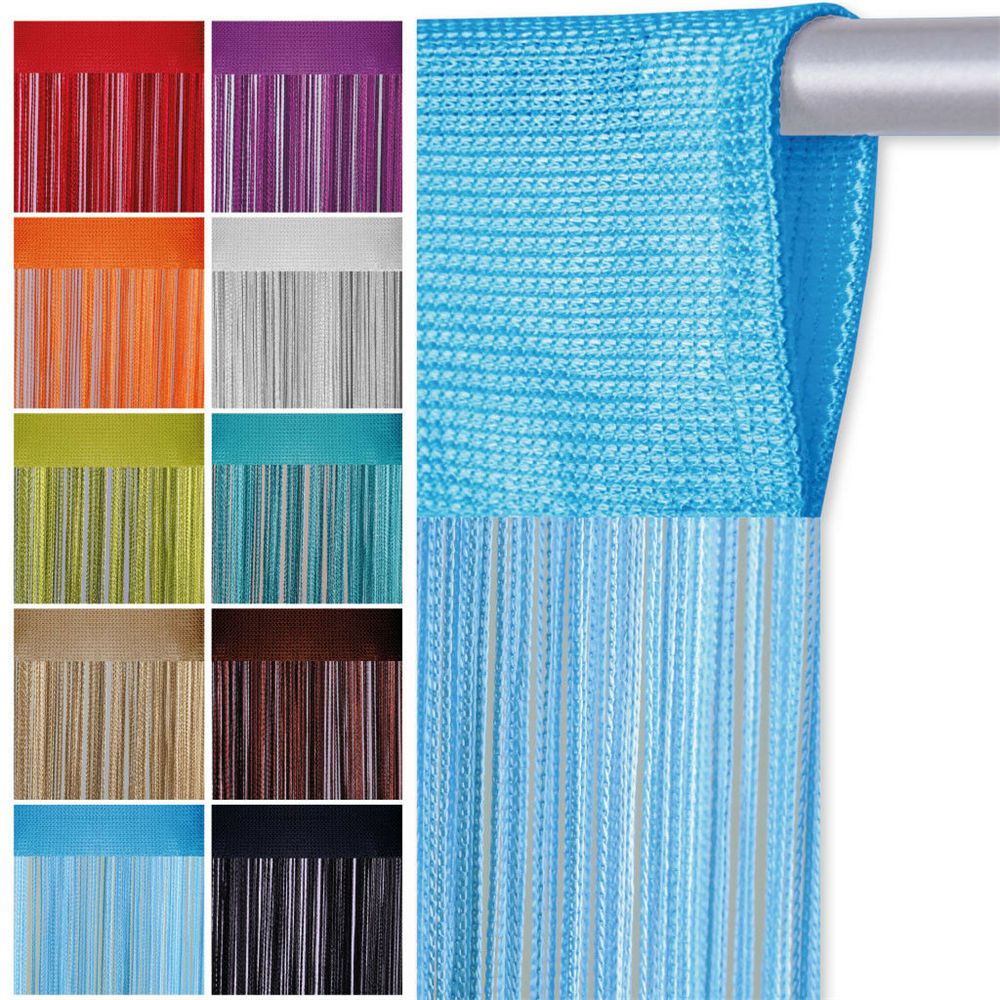 100CM X 200CM Thread Curtains Screen Ribbon String Divider Blind for ...