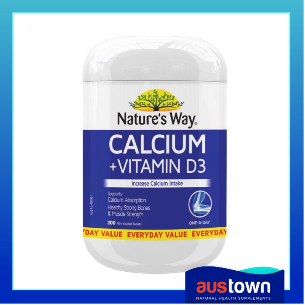 Nature's Way Calcium + Vitamin D3 200 Tablets | Shopee Malaysia