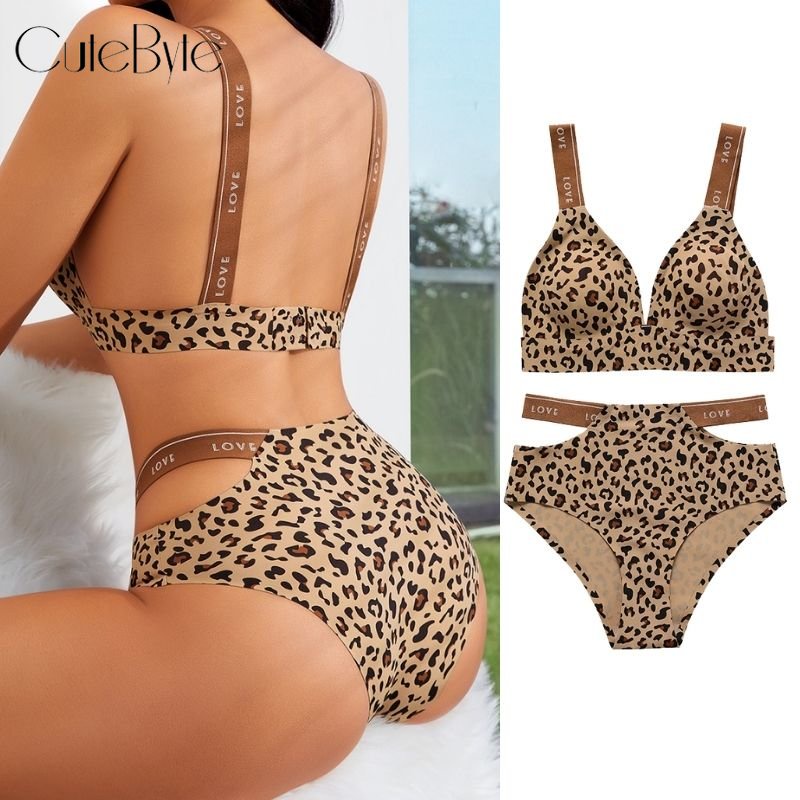 Mid-Rise Ice Silk Leopard Panties (6 Pack)
