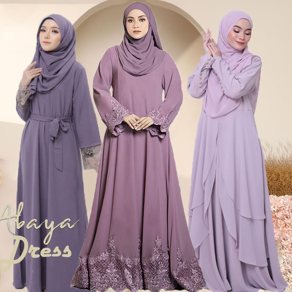 MAXI GAMIS PLUS SIZE S M L XL XXL PLAIN Jubah abaya Back Zip Muslimah ...