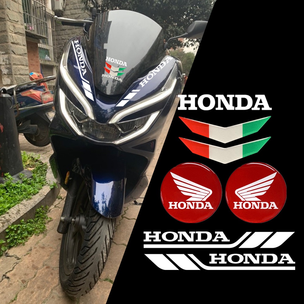 HONDA Motorcycle Reflective Stickers Soft glue Car Styling Decals Epoxy ...