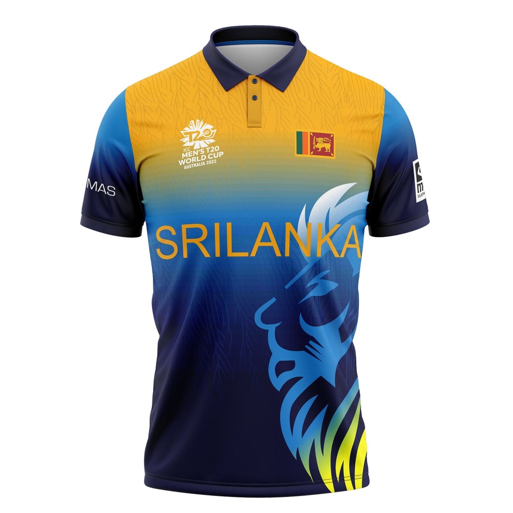 Mens Sri Lanka original cricket replica polo jersey