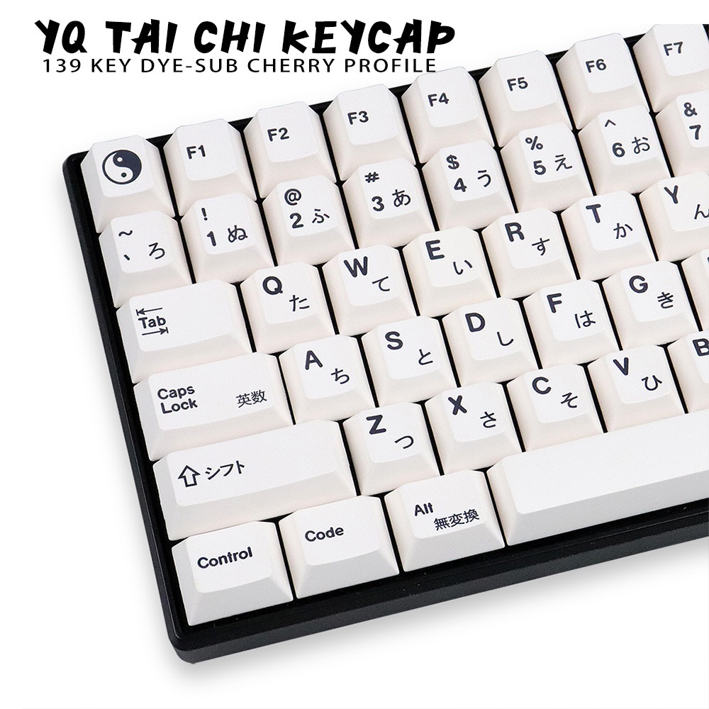 PBT Keycap 139 Key Cherry Profile DYE-SUB Personalized Tai Chi Keycaps ...