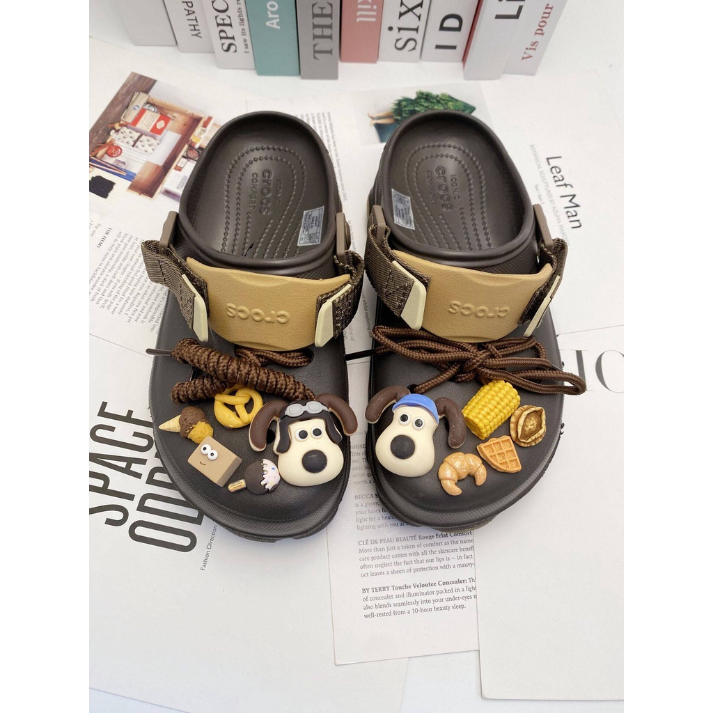 Crocs Jibbitz Charms Shoes Accessories Cartoon 3D Wallace and Gromit