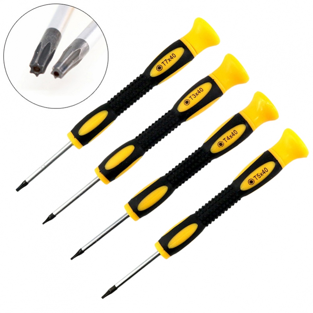 Screwdriver Black Silver T3-T7 With Hole 1pc Hand Tools Torx ...