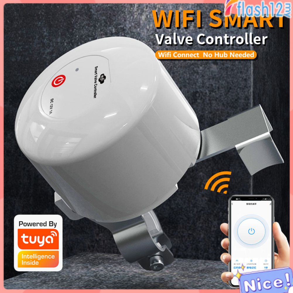 Tuya Smart Wifi Valve Gas Pipe Faucet Controller Remote Control Water