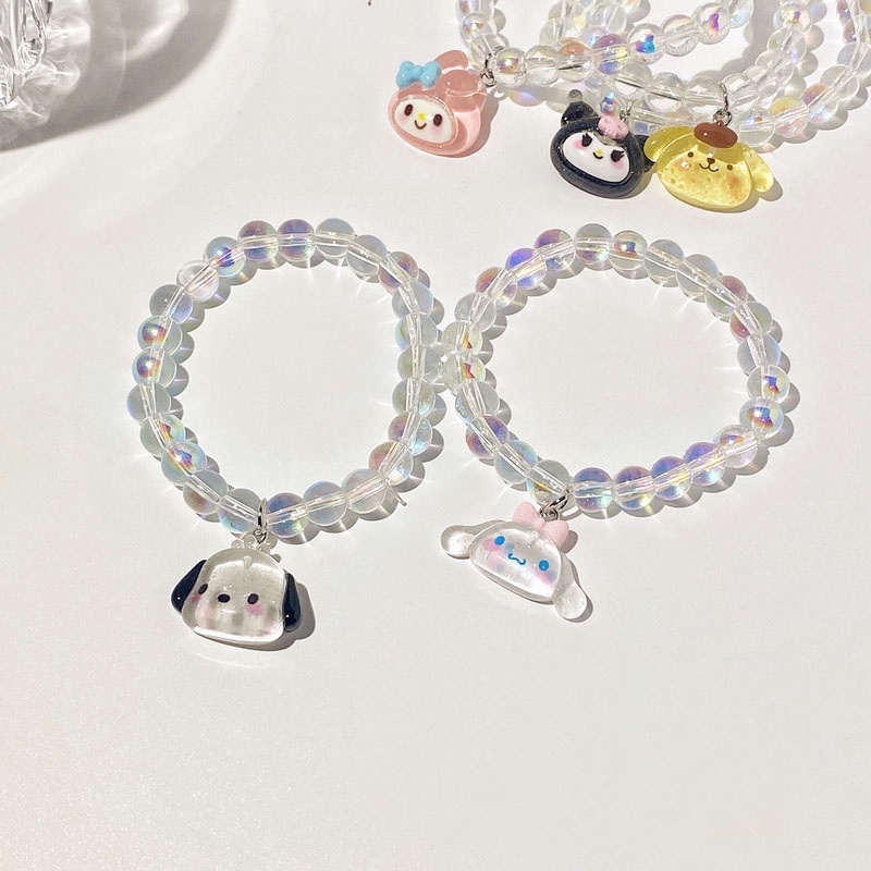 Sanrio Transparent Colorful Bracelet Student Bestie Gifts Pochacco ...