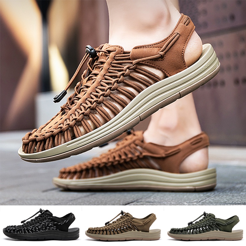 Woven Shoes Sandals Outdoor Walking Shoes Couple Casual Shoes
