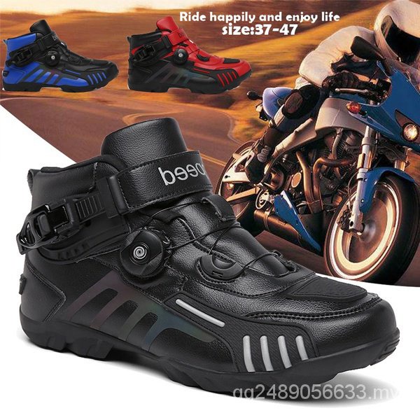 Motorcycle Shoes Men/Women Ankle Locomotive Motocross Racing Boots Off ...