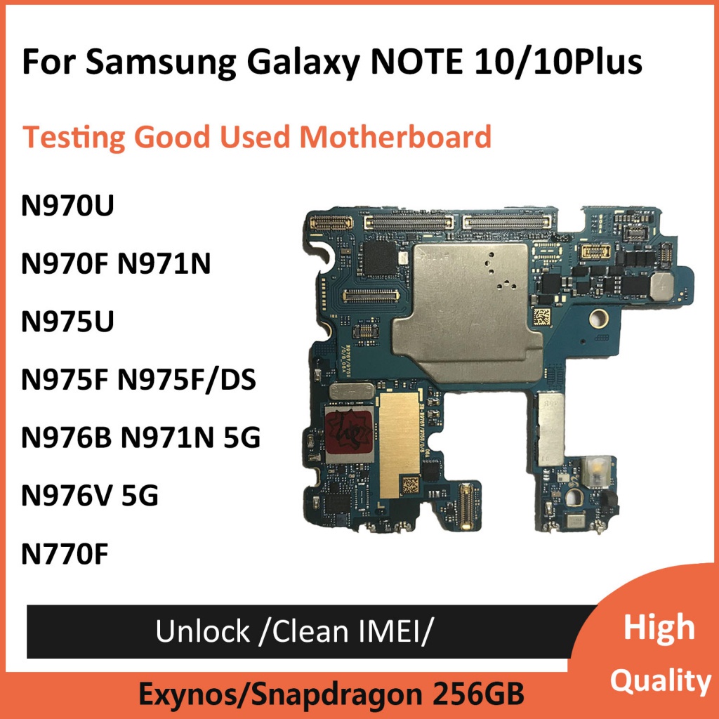 original Original Unlocked Motherboard Good For Samsung Galaxy Note 10