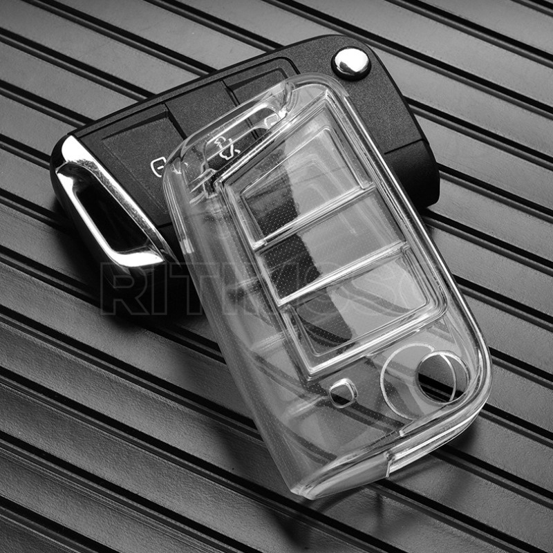 Soft TPU Car Key Case Full Cover Fob For VW Volkswagen Golf 7 MK7 ...