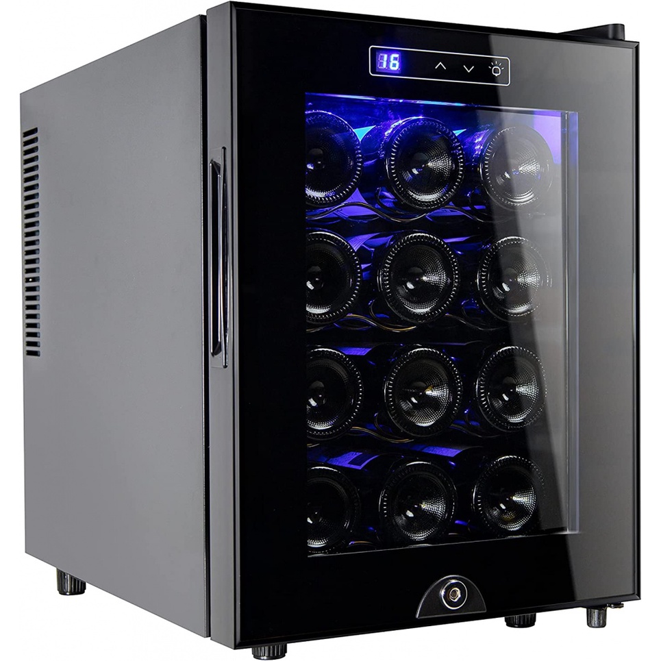 Miladred 12 Bottle Wine Cooler Refrigerator,Wine Fridge Freestanding