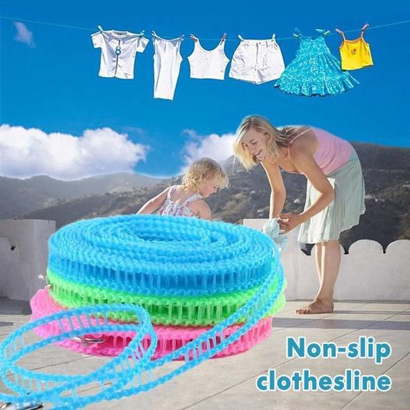 10m Nylon Windproof Non-slip Clothesline With Random Color For Outdoor  Clothes Drying