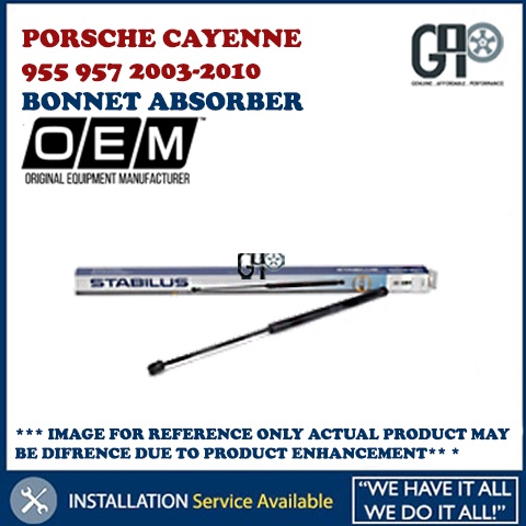 PORSCHE CAYENNE 955 957 2003-2010(OEM GERMANY) BONNET ABSORBER FRONT ...