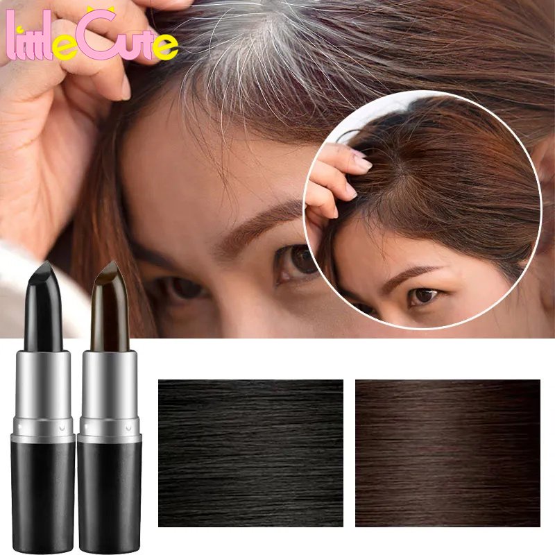 Gray Hair White Hair Colouring Stick Lipstick Design Temporary Hair ...