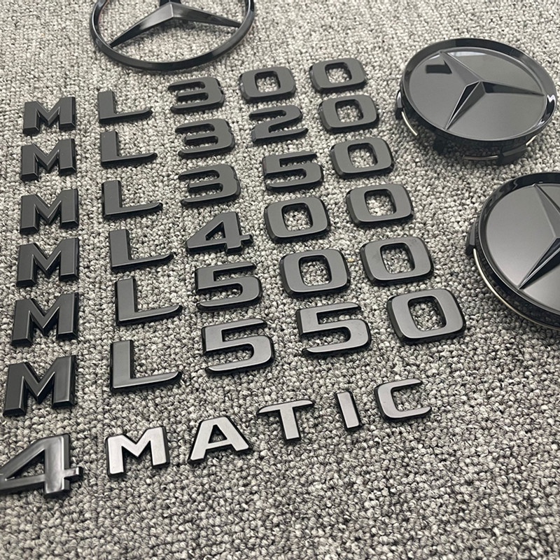 Benz ML350 Modified ML400 Wordmark ML500 Car Logo ML550 Tail Logo ML320 ...