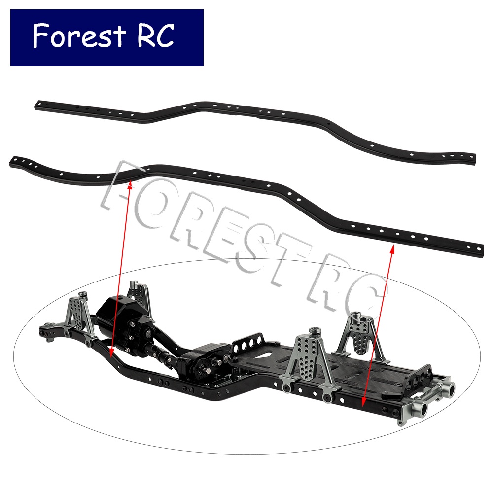 Forestrc Metal Chassis Frame Rails For Axial SCX10 90027 SCX10 II 90046 ...