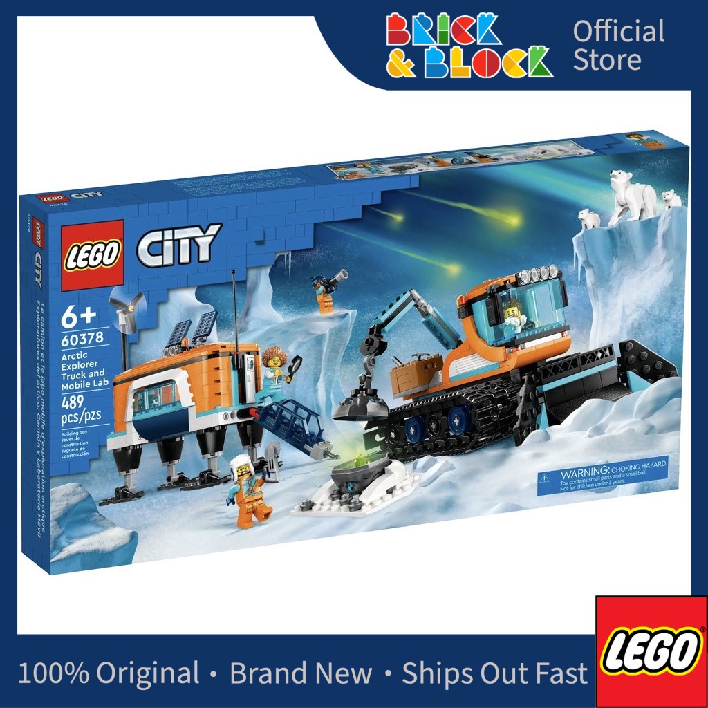 LEGO 60378 Arctic Explorer Truck and Mobile Lab | LEGO City | Shopee ...