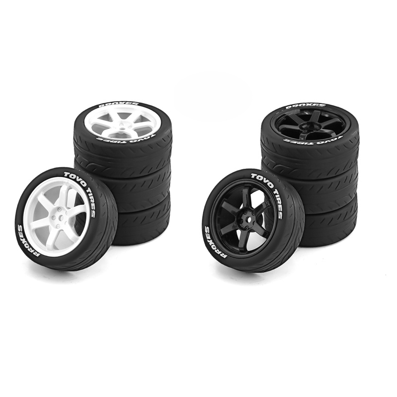 Pcs Rc Racing Car Tires On Road Touring Drift Car Tyre Wheel For Tamiya Tt Tt Ta Xv