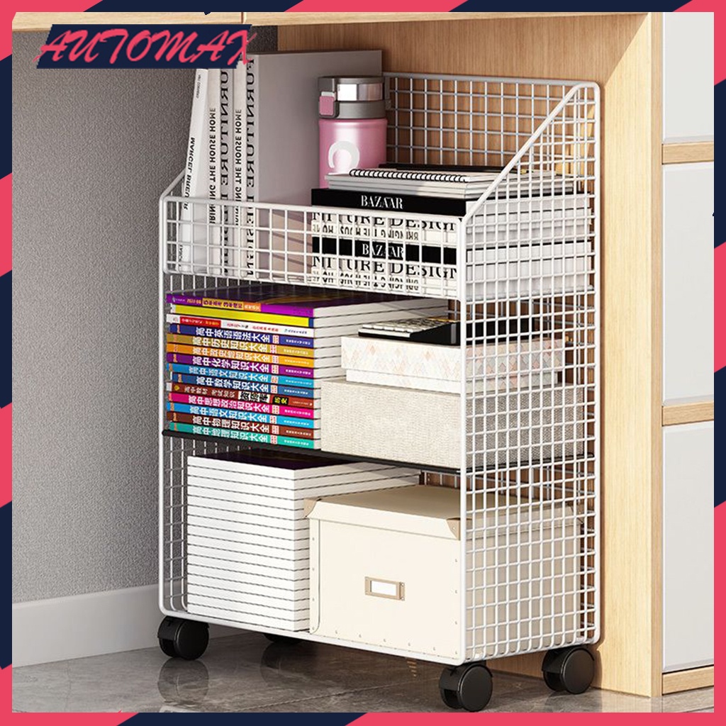 Automax Under the table book storage removable bookshelf shelf floor office table next