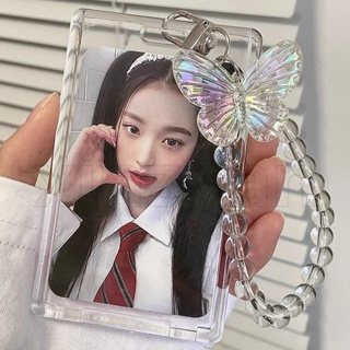 Cute Photocard Holder Kpop Idol Photo Case ID Card Cover Keychain