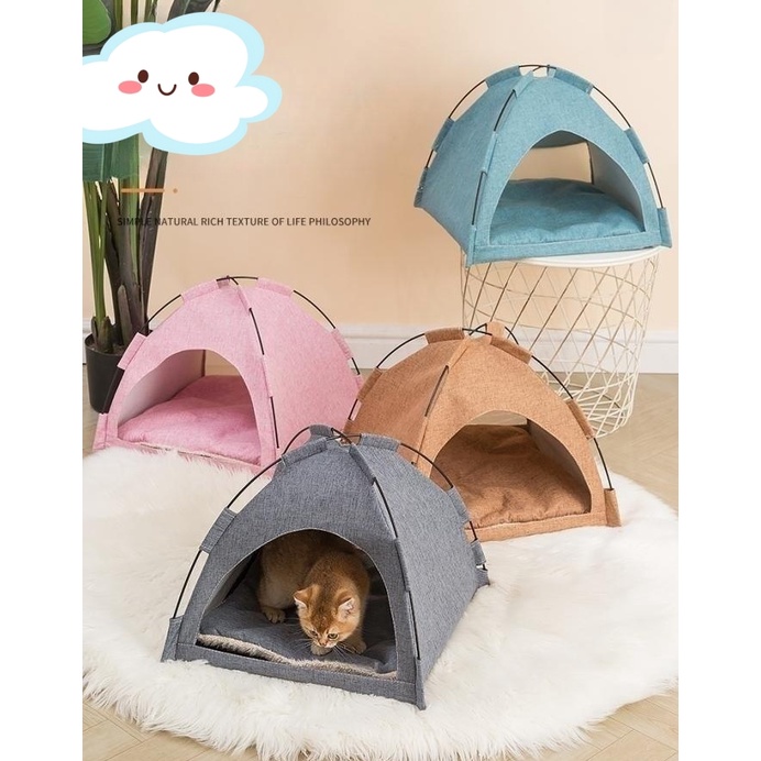 Cat/Dog Four Seasons Universal Kennel Cat Tents Kennel Dog Bed Villa Pet Bed Dog House Summer