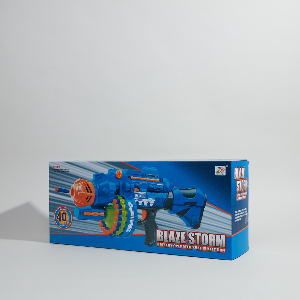 Babyshop Blaze Storm Battery Operated Soft Dart Gun With Dart Bullets ...