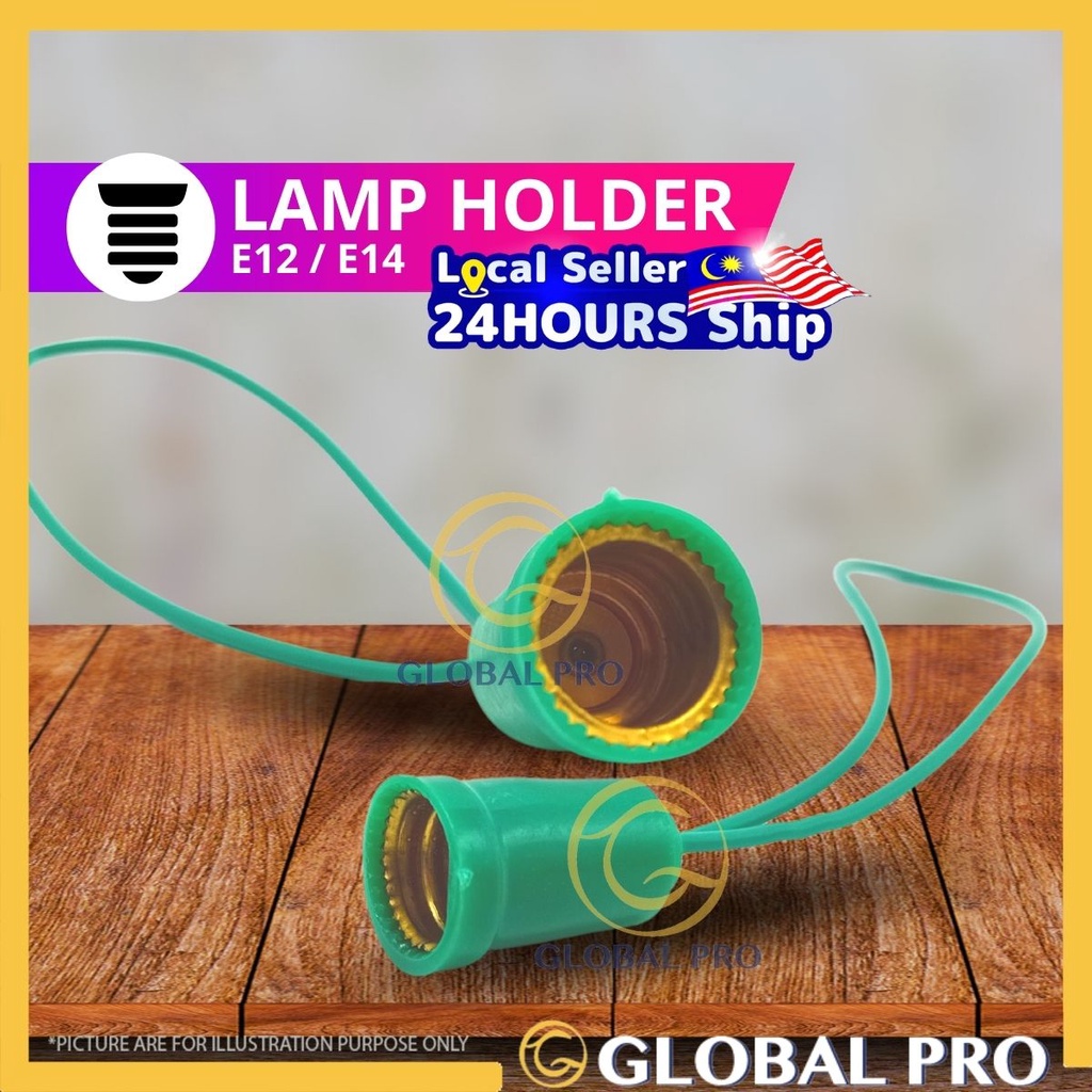 E12 / E14 Light Bulb Holder PVC Lamp Holder For LED or Normal Light