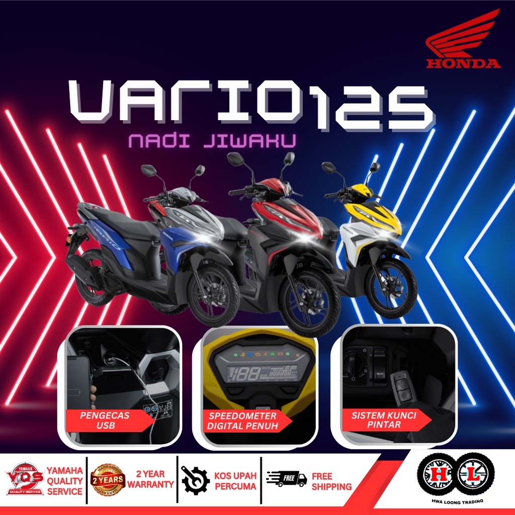 Honda Vario 125 Scooter Honda Moped Motorcycle Honda Skuter Vario 125