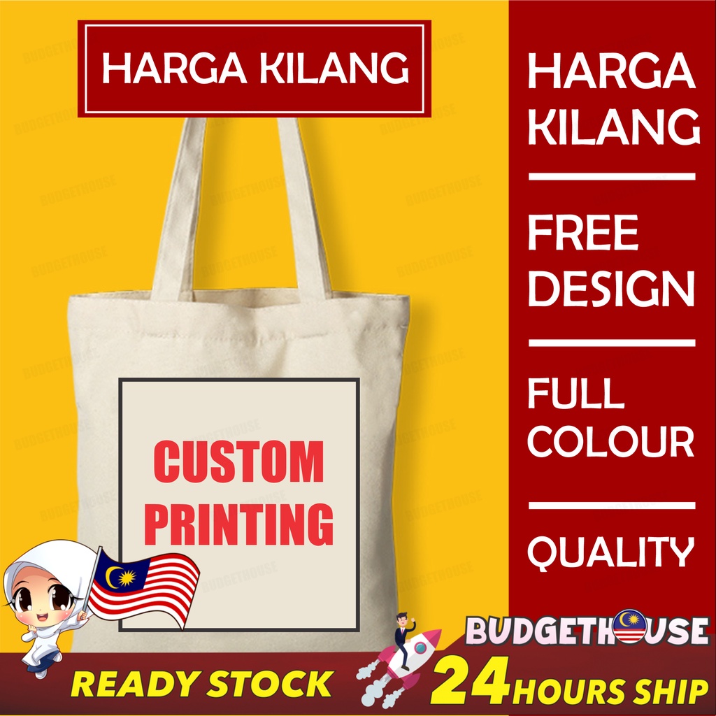 Harga tote bag custom hot sale