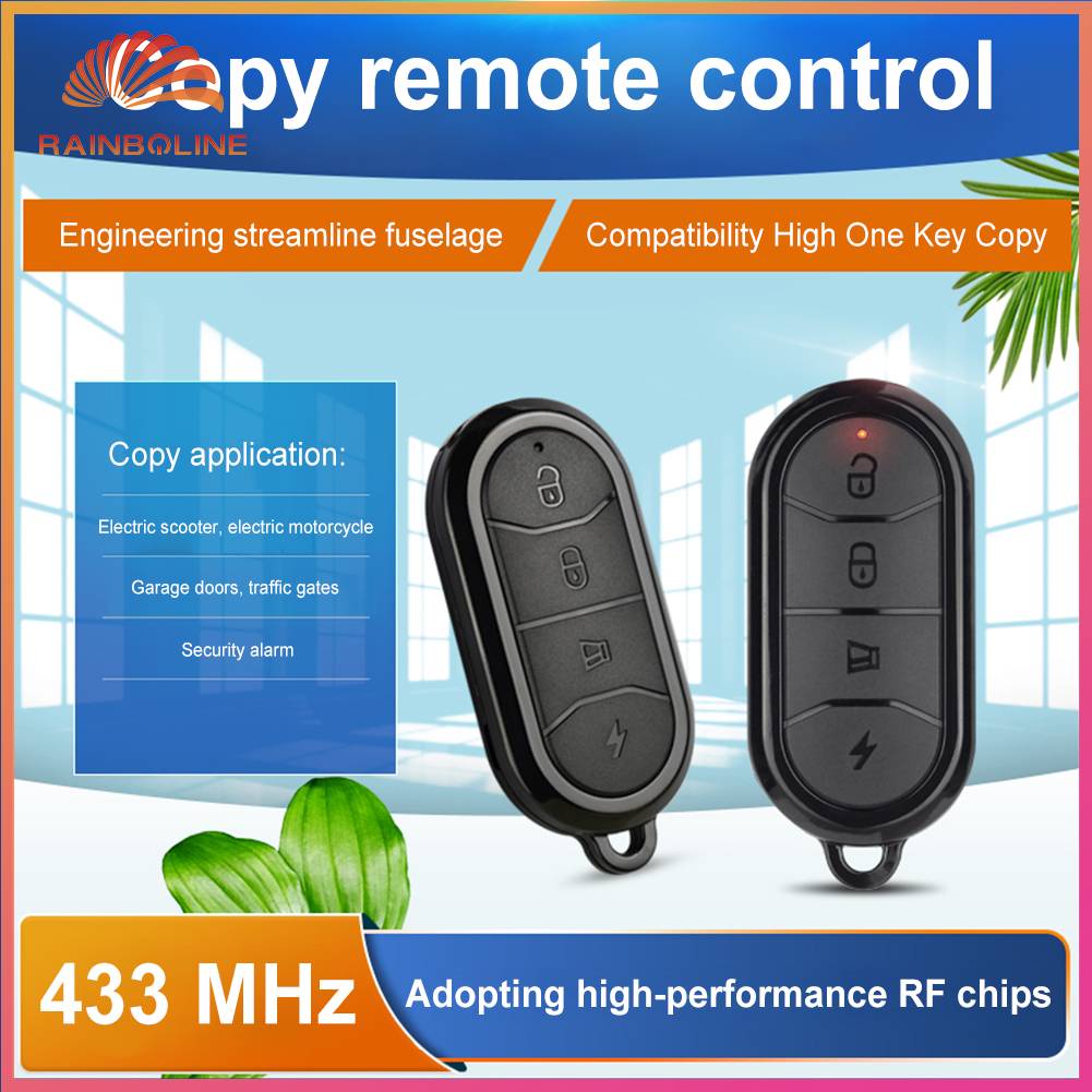 Rain 315 MHz/433 MHz Remote Control Key Fob Duplicator Universal 4