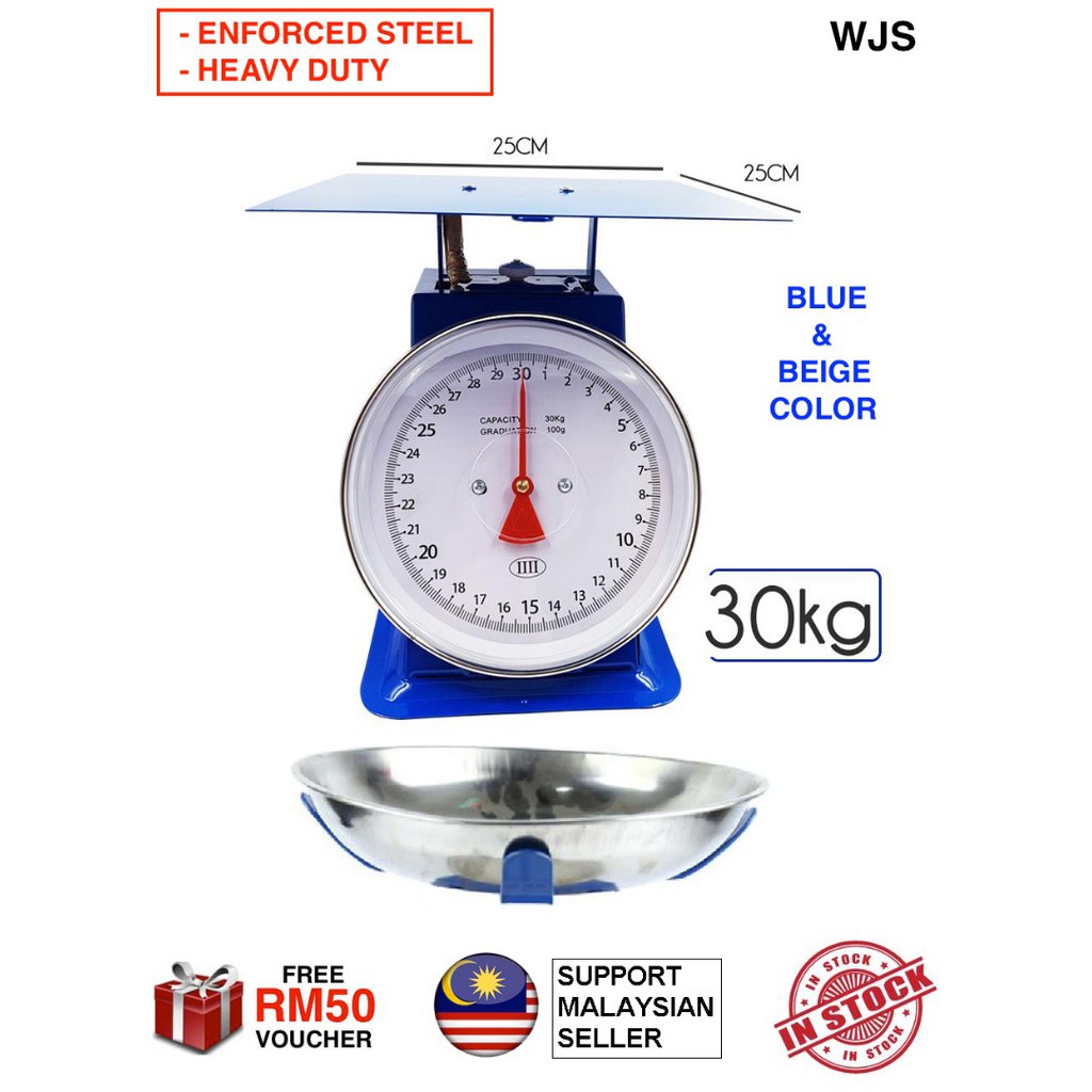 🇲🇾FREE RM50 VOUCHER🎁 MLQ IIII 30KG Analog Scale Commercial Scale
